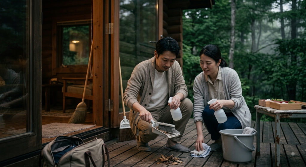【軽井沢別荘】くつろぎに来たのに…「着いたら掃除、帰る前も掃除」