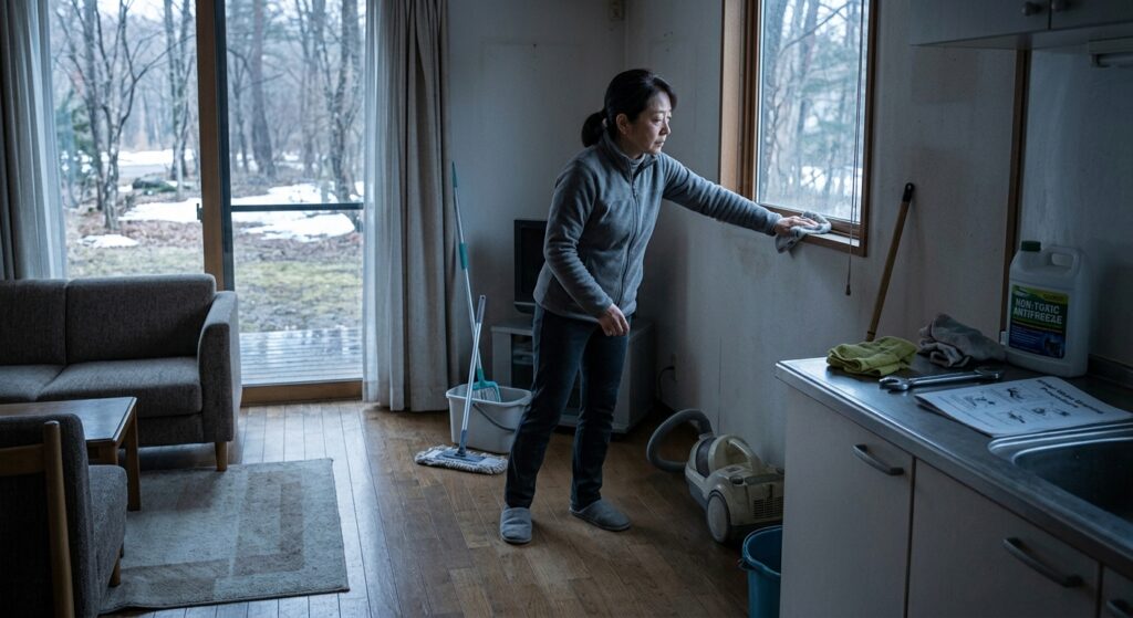 【軽井沢別荘】家事と建物の管理が2倍になる
